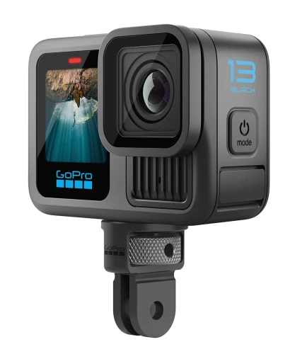Adapter GoPro Mounting Finger 1/4 - 20 wraz z kamerą GoPro Hero 13
