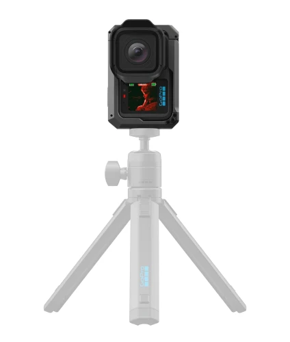 Point and Shoot Grip widok od przodu zamontowany na statywie w pionie