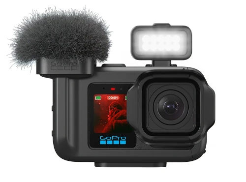 Light Mod2 zamontowany na ramce MediaMod2 wraz kamerą Serii Mission 1
