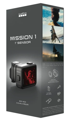 Pudełko kamery GoPro Mission 1 z boku