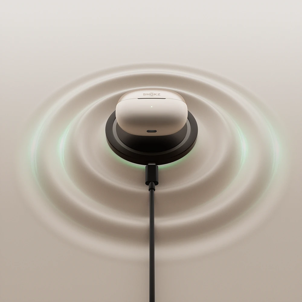 Bezprzewodowe ładowanie Shokz OpenDots One Grey
