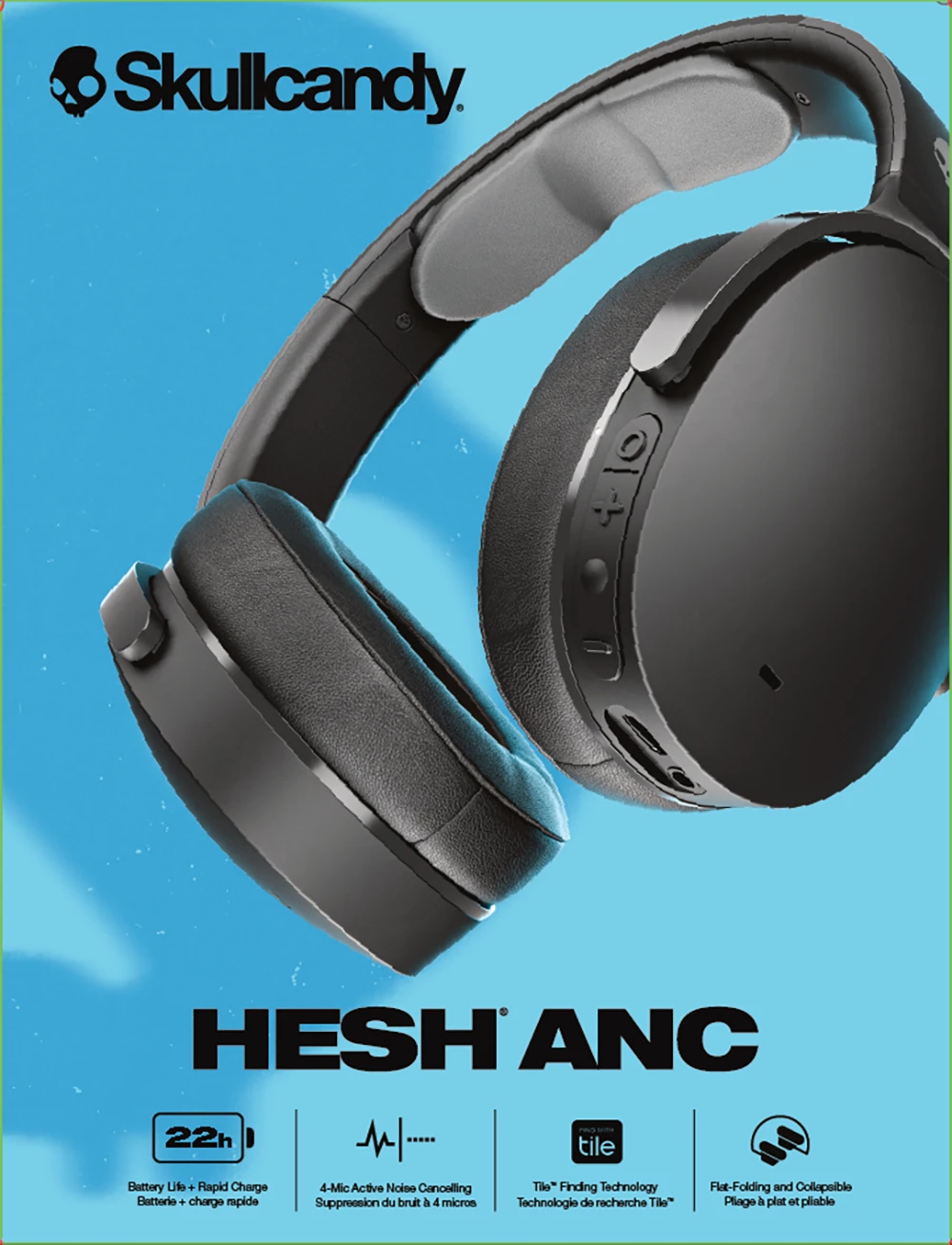 Opakowanie Skullcandy Hesh ANC czarne