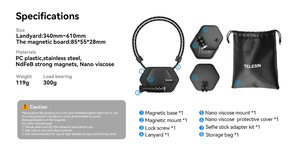 Zawartość zestawu Magnetic Bracket