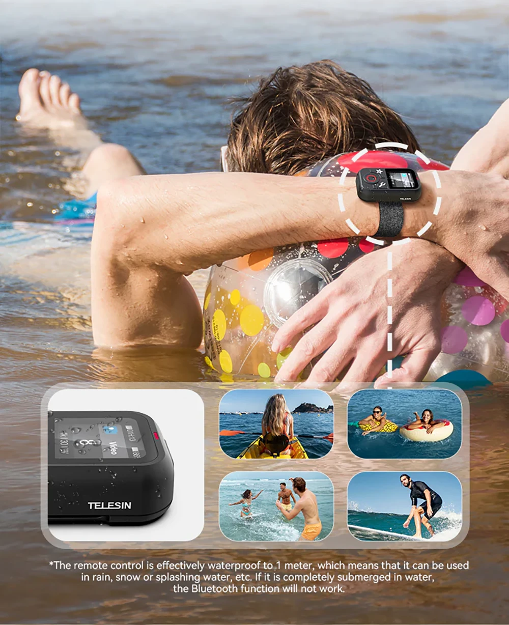 Odporność na zachlapania IP54 Remote Controller Telesin