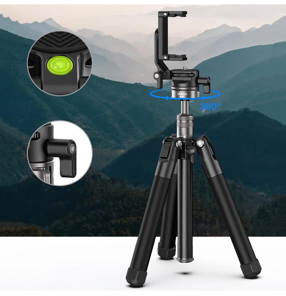 Głowica statywu Ulanzi VentureMax z uchwytem na smartfona